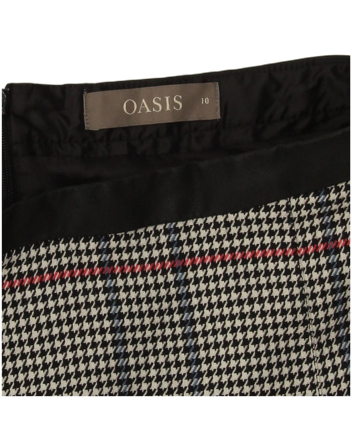 Γυναικεία μίνι φούστα Oasis UK 10 Small W28 Grey Houndstooth Polyester