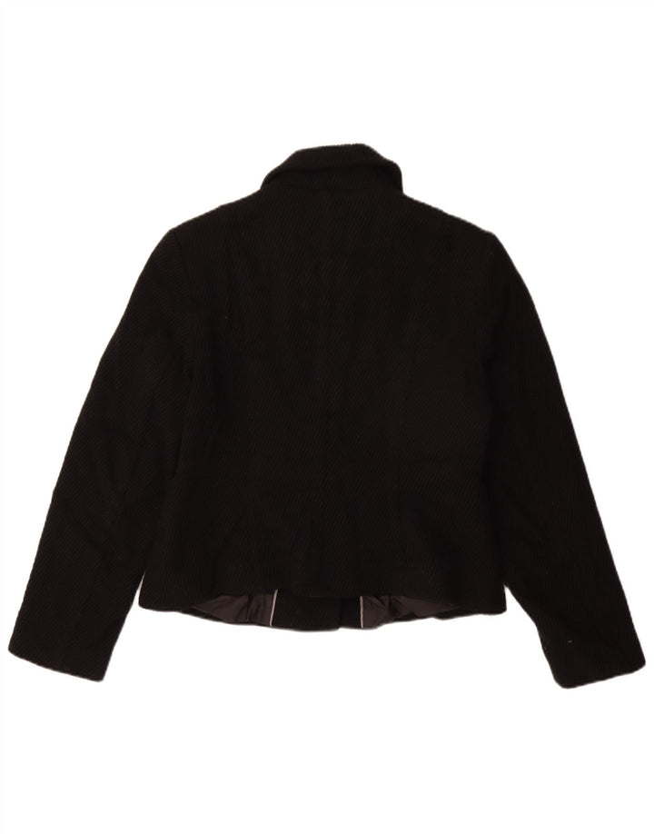 Marks & Spencer Γυναικείο Κοντό Πανωφόρι UK 14 Medium Black Viscose