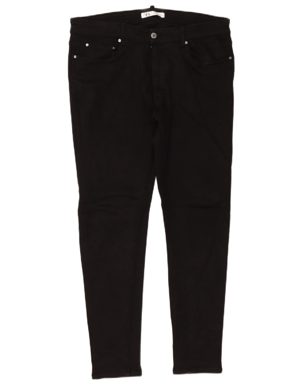 Zara Ανδρικό Slim Jeans EU 46 Large W36 L29 Μαύρο βαμβακερό
