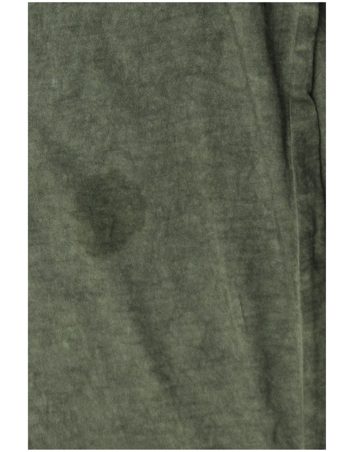 BENETTON Ανδρικό γραφικό τοπ μακρυμάνικο μικρό πράσινο βαμβακερό