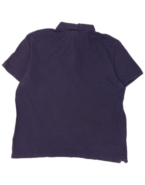 Lacoste Ανδρικό πουκάμισο Polo Slim Fit Νούμερο 8 3XL Navy Blue βαμβακερό