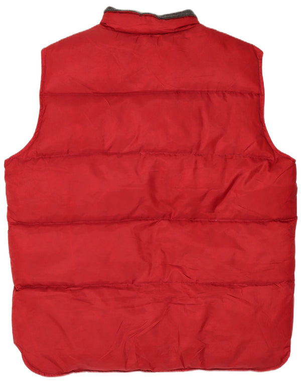 Southern Mens Padded Gilet UK 40 Large Red Polyester
