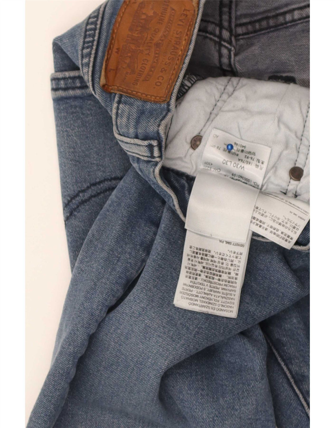 Ανδρικό τζιν Levi's Slim W30 L30 Blue Cotton