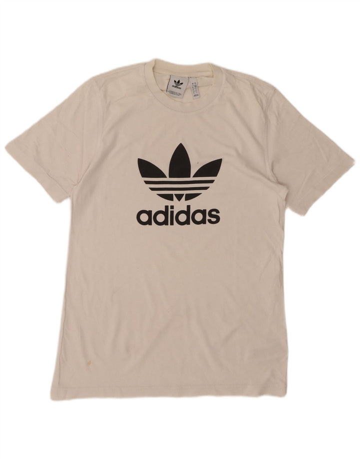 Ανδρικό γραφικό T-Shirt ADIDAS Top Small White Βαμβακερό