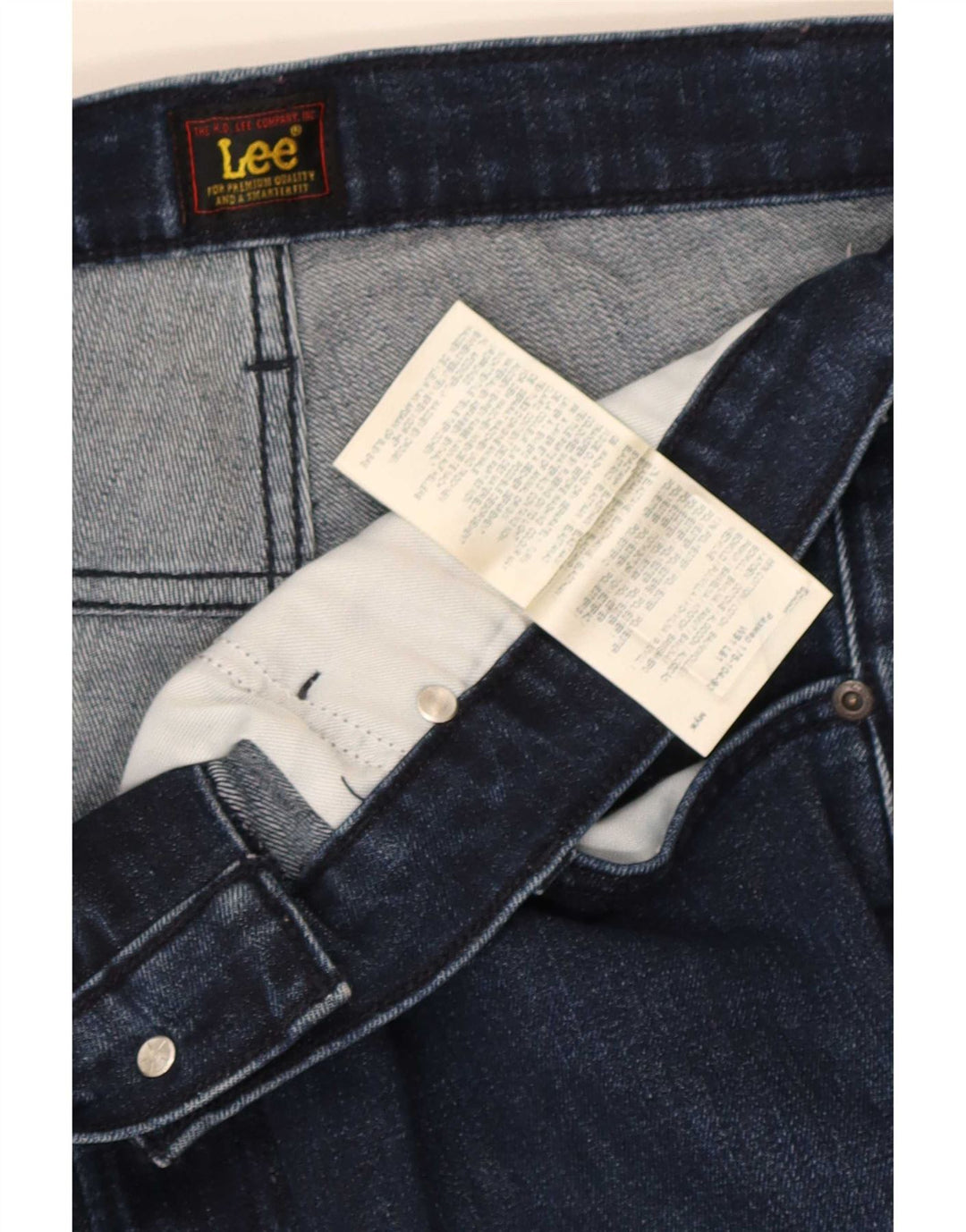 Lee Mens Straight Jeans W36 L32 Blue Cotton