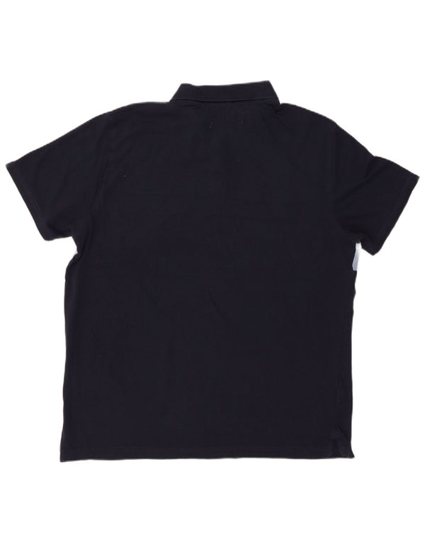 Ανδρικό μπλουζάκι πόλο PENGUIN XL Navy Blue ριγέ βαμβακερό