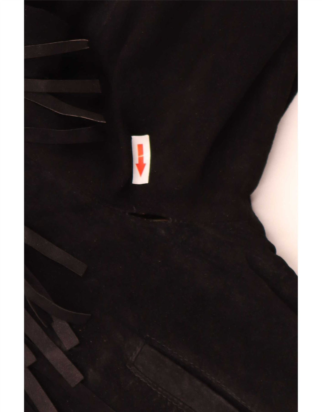 Vintage Γυναικείο Suede Jacket IT 50 XL Μαύρο Δερμάτινο Cowboy