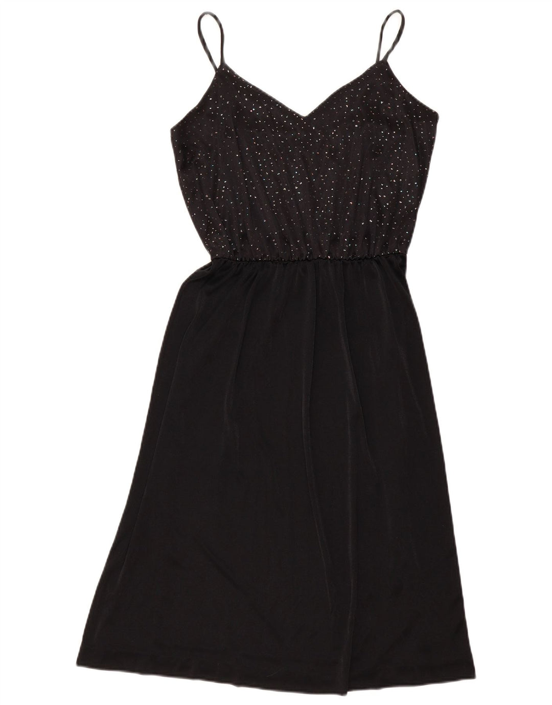 Vintage Γυναικείο Slip Dress UK 12 Medium Black