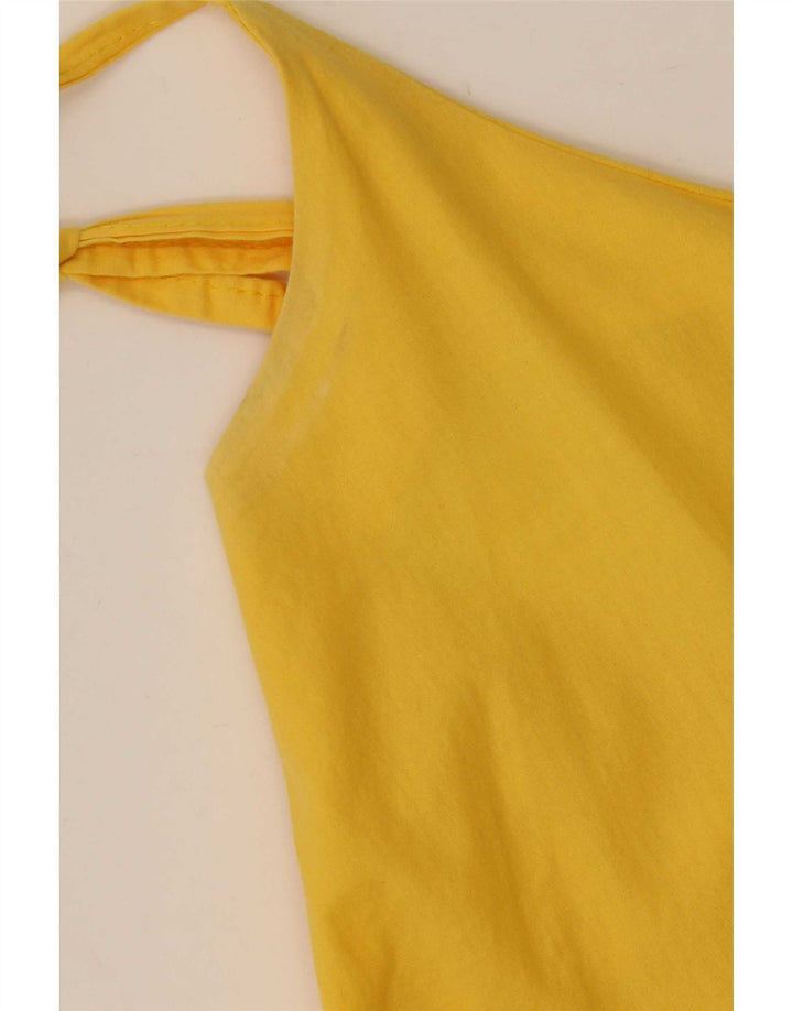 Vintage Γυναικείο Sundress UK 12 Medium Yellow