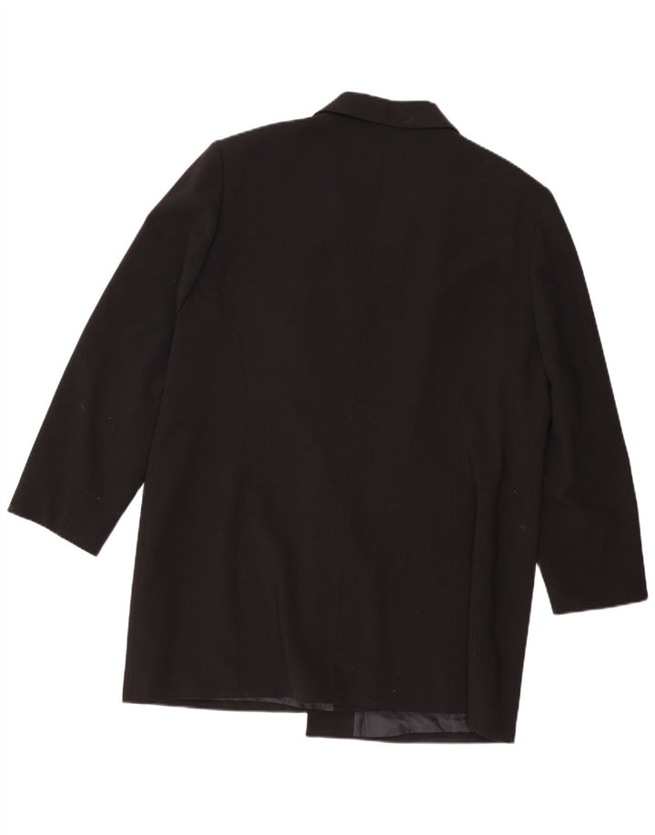 VINTAGE Γυναικείο Πανωφόρι UK 14 Medium Μαύρο