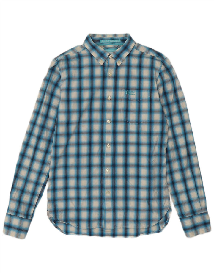 Ανδρικό πουκάμισο Superdry Large Blue Check Cotton