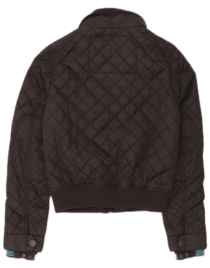 Superdry Γυναικείο Καπιτονέ Utility Μπουφάν UK 10 Small Black Nylon