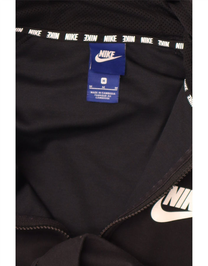 Ανδρικό πουλόβερ Nike με φερμουάρ με κουκούλα, μεσαίο μαύρο