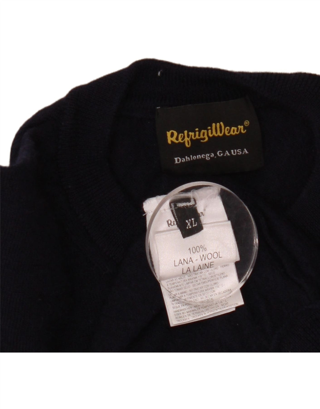 Ανδρικό πουλόβερ Refrigiwear Crew Neck Jumper XL Navy Blue Wool