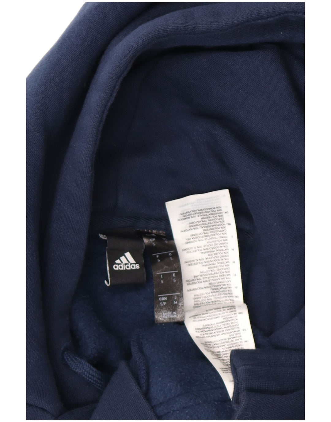Ανδρικό μπλουζάκι με κουκούλα ADIDAS Small Navy Blue Cotton