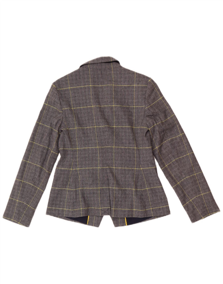 Boden Γυναικείο Petite Blazer Jacket UK 10 Small Navy Blue Houndstooth