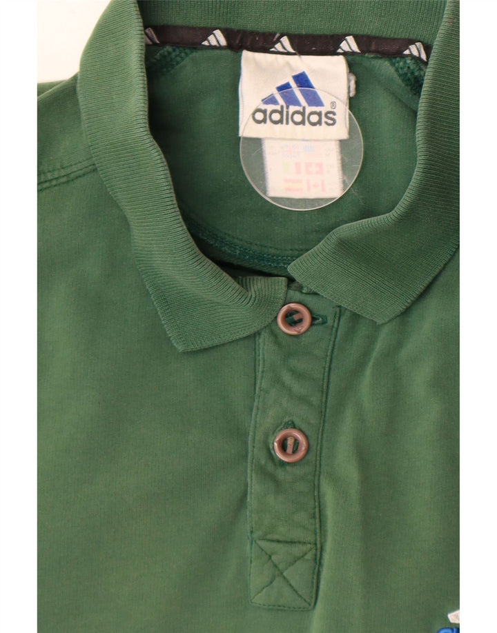 Ανδρικό πουκάμισο πόλο της Adidas με πράσινο χρώμα