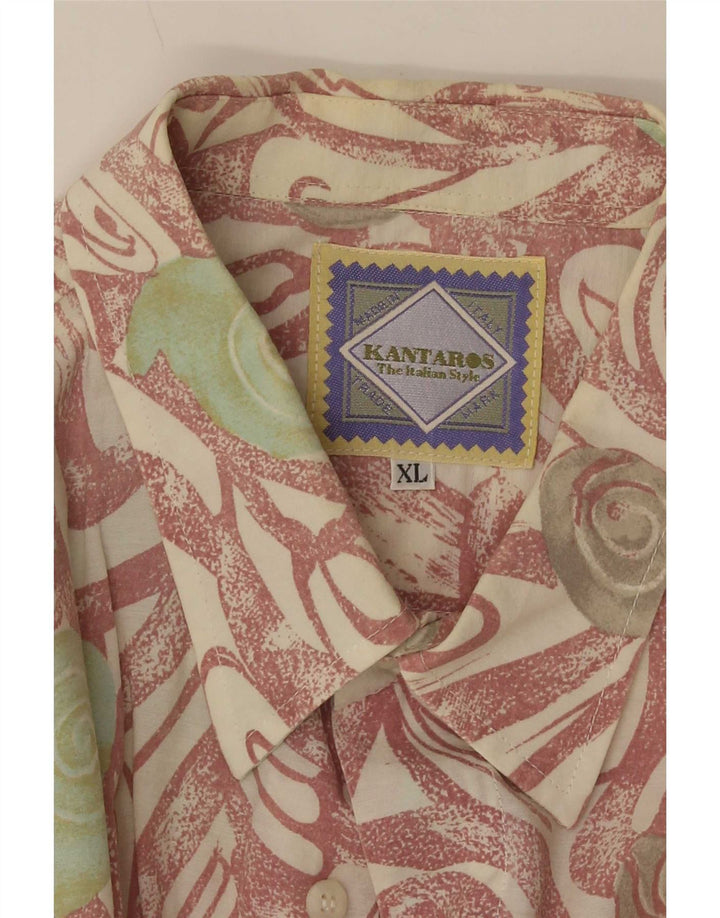 Kantaros Ανδρικό πουκάμισο Abstract Pattern XL Πολύχρωμο