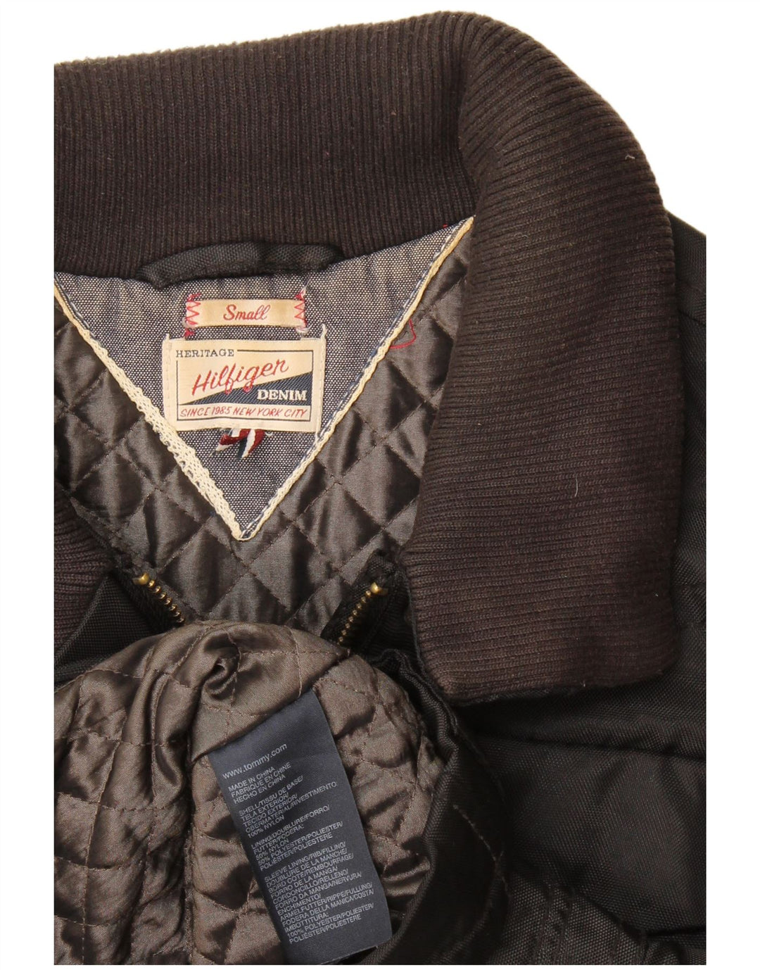 Tommy Hilfiger Γυναικείο Utility Jacket UK 10 Small Black Nylon