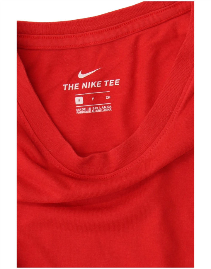 Nike Γυναικείο T-Shirt Top UK 10 Small Red