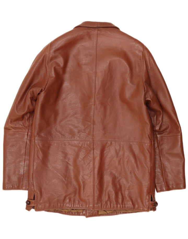 Ανδρικό Δερμάτινο Μπουφάν Scout UK 40 Large Brown