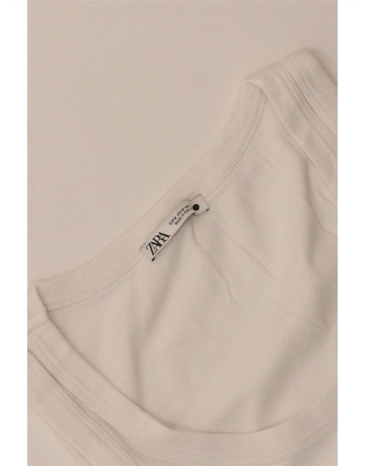 Zara Γυναικείο Γιλέκο Τοπ UK 12 Medium White