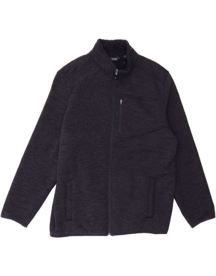 IZOD Mens Tracksuit Top Jacket XL Navy Blue Polyester Vintage Izod and Second-Hand Izod from Messina Hembry 