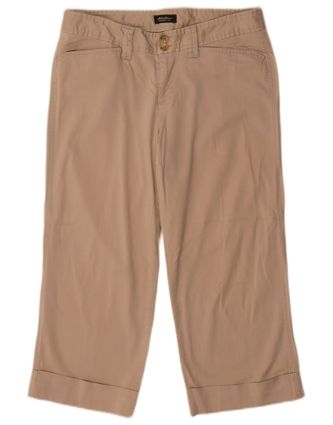 EDDIE BAUER Γυναικείο παντελόνι Vashon Fit Capri US 6 Medium W32 L21 Beige