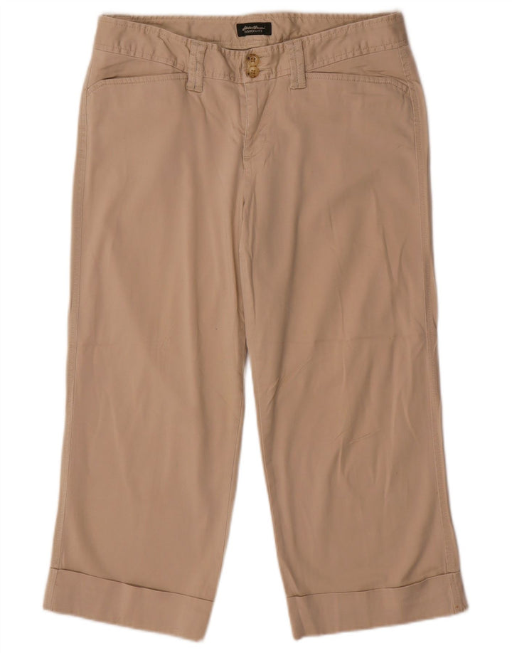 EDDIE BAUER Γυναικείο παντελόνι Vashon Fit Capri US 6 Medium W32 L21 Beige