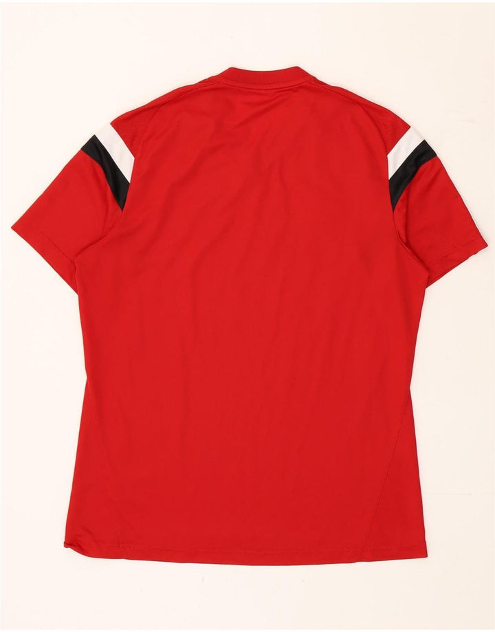 Ανδρικό T-Shirt Adidas Climacool Top Large Red Colourblock Πολυεστέρας
