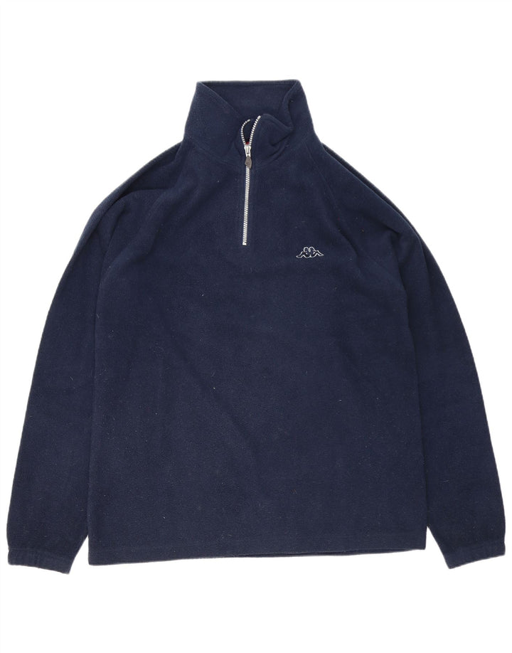 Kappa Ανδρικό φερμουάρ με φερμουάρ Fleece Jumper Medium Navy Blue Polyester