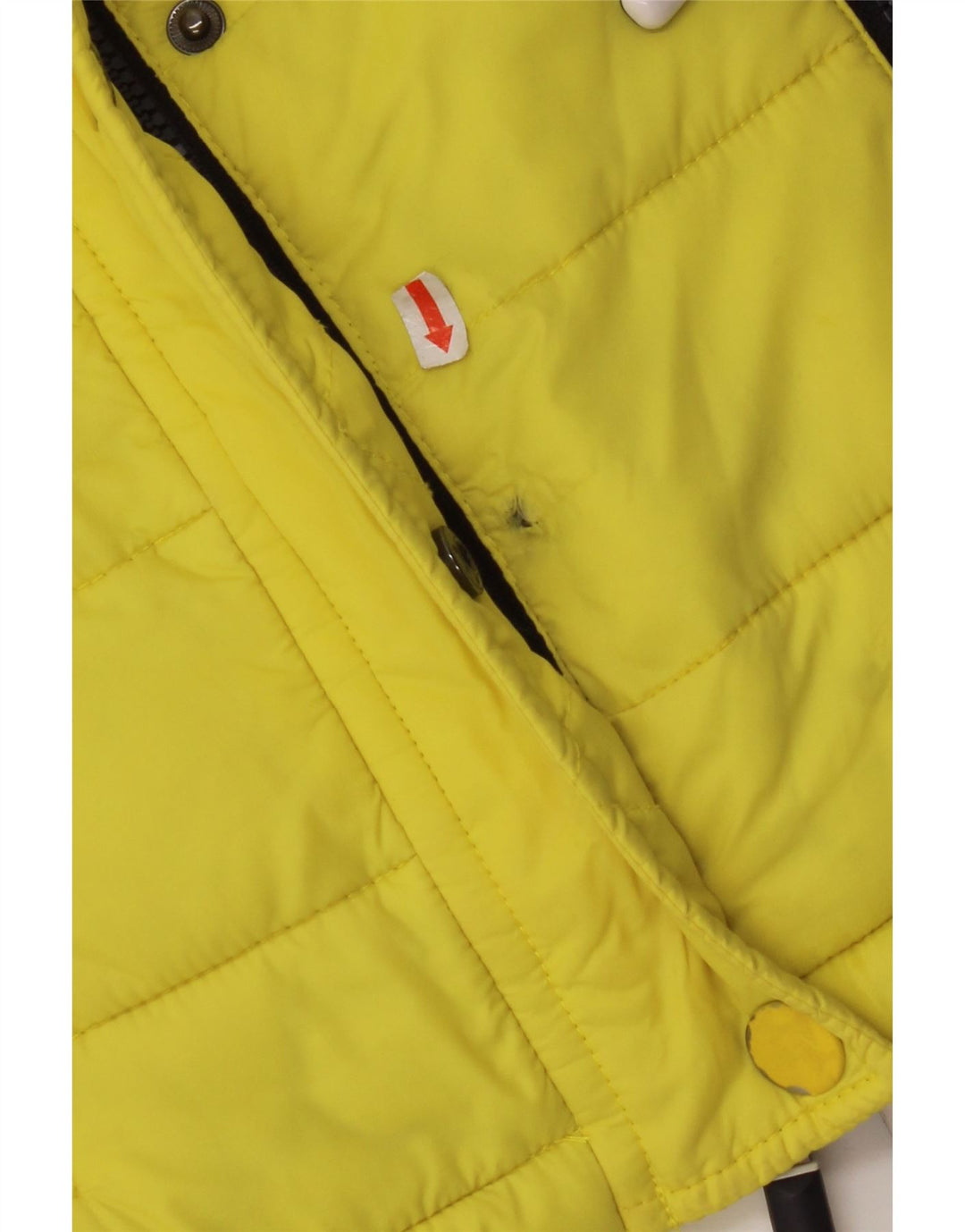 SUPERDRY Γυναικείο μπουφάν με κουκούλα UK 14 Medium Yellow Nylon