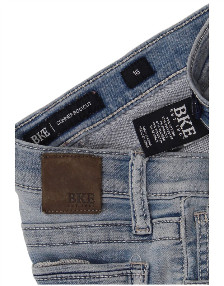 BKE Boys Conner Bootcut Jeans 15-16 ετών W28 L28 Μπλε βαμβακερό
