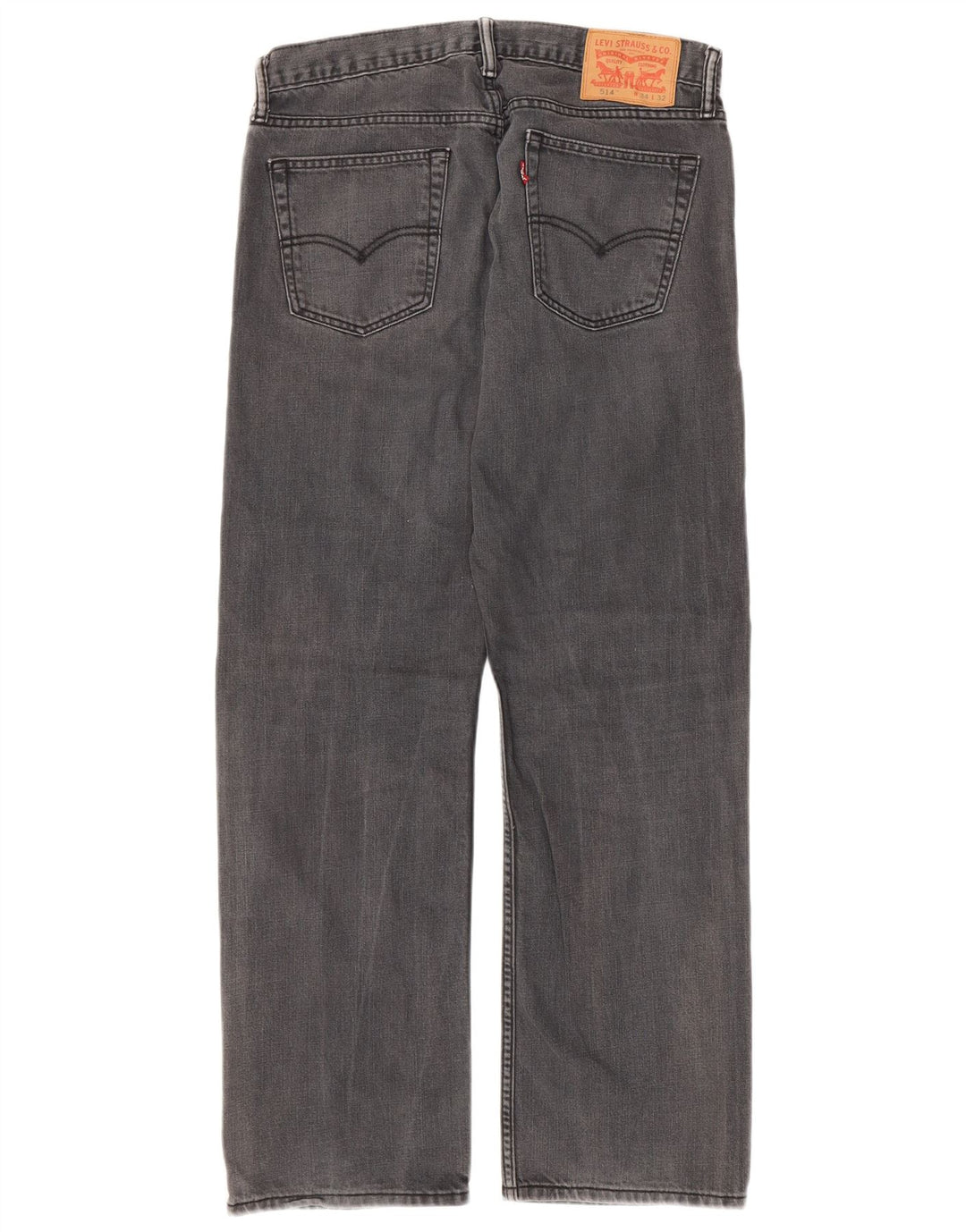 LEVI'S Ανδρικό τζιν 514 ίσιο W34 L32 Γκρι βαμβακερό