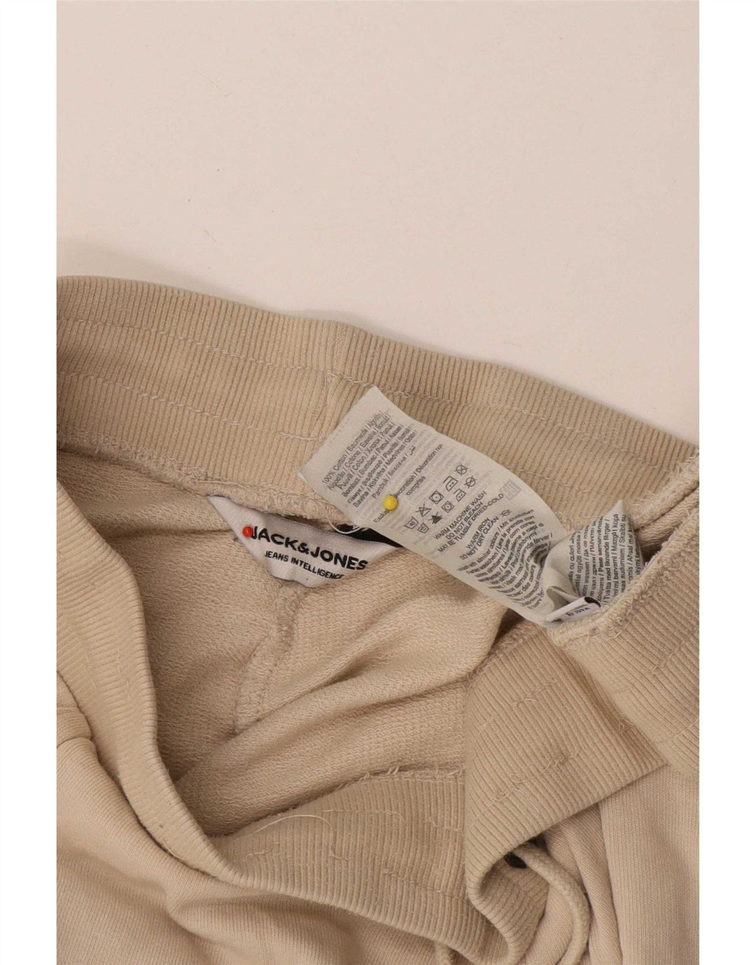 Ανδρικό αθλητικό σορτς Jack & Jones, μικρό μπεζ βαμβακερό