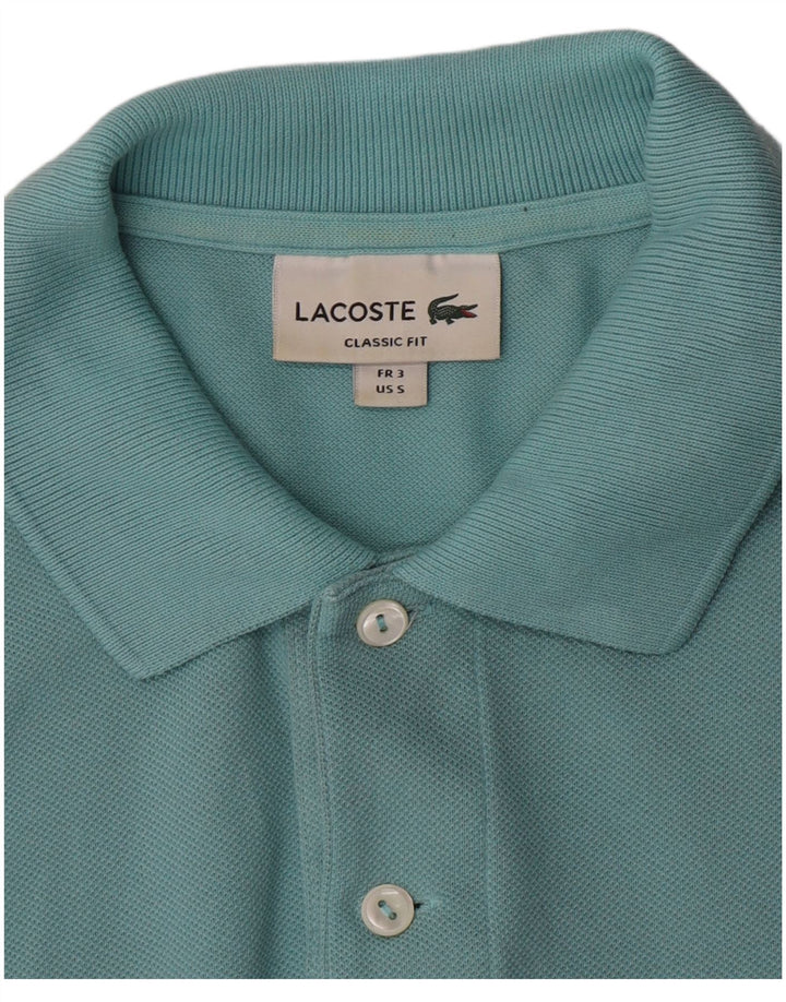 Ανδρικό πουκάμισο πόλο Lacoste, μέγεθος 3, μικρό τιρκουάζ