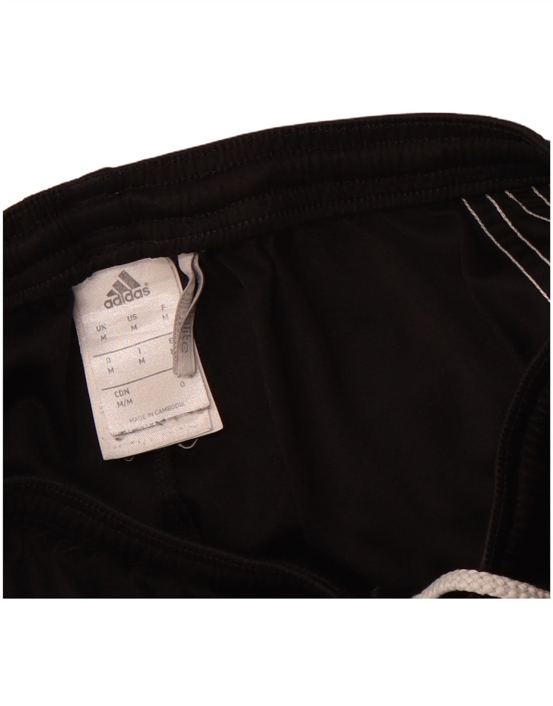 Ανδρικό αθλητικό σορτς ADIDAS Climalite, μεσαίο μαύρο χρώμα, πολυεστέρας
