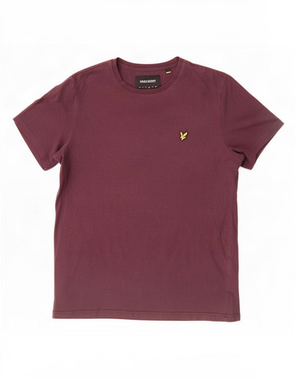 Ανδρικό T-Shirt Lyle & Scott Top Large Maroon Βαμβακερό