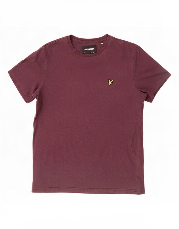 Ανδρικό T-Shirt Lyle & Scott Top Large Maroon Βαμβακερό