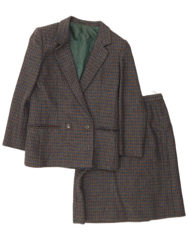 Tris γυναικείο σετ φούστας 2 τεμαχίων UK 8 Small W26 Grey Check
