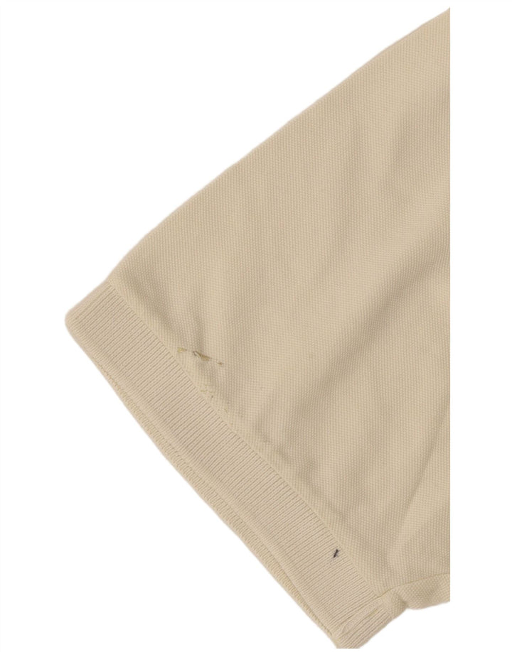 Ανδρικό μπλουζάκι πόλο Invicta Μικρό σε λευκό βαμβακερό