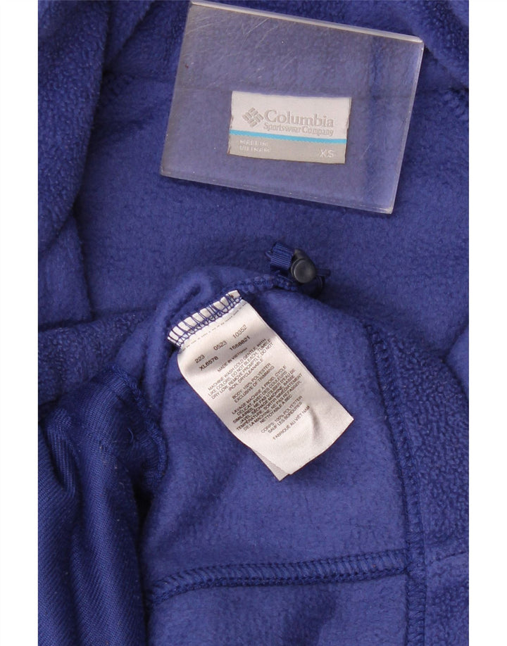 Columbia Γυναικείο Fleece Jacket UK 6 XS Navy Blue Polyester