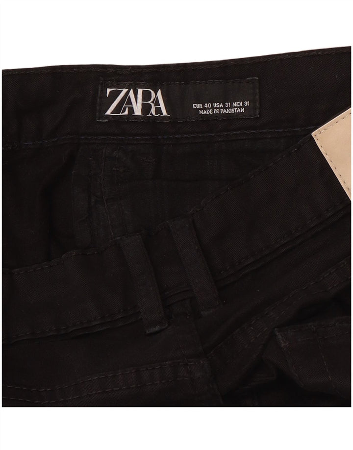 Ανδρικό παντελόνι Zara Slim Casual EU 40 Medium W31 L32 Μαύρο