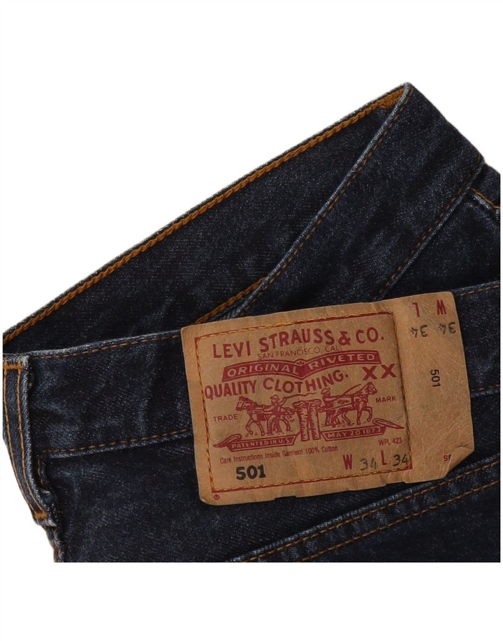 Ανδρικό τζιν σορτς Levi's 501 W34 Large Navy Blue