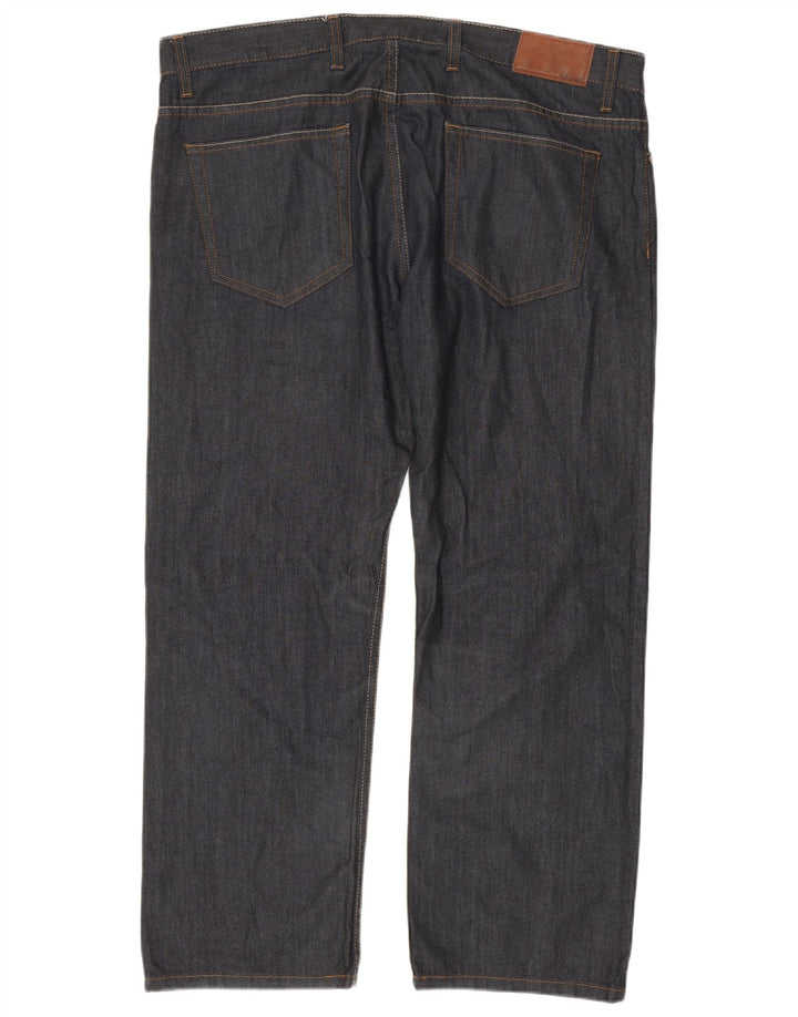 Ανδρικό τζιν ίσιο Marks & Spencer W40 L29 Navy Blue Cotton
