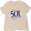 LEVI'S Womens Graphic T-Shirt Top UK 14 Medium White Cotton Vintage Levi's and Second-Hand Levi's from Messina Hembry 