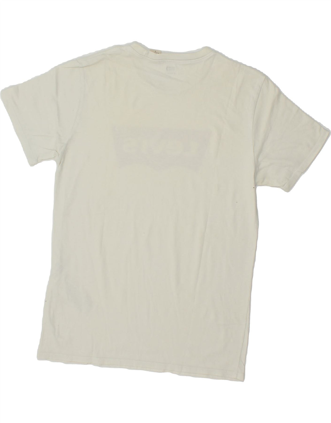 LEVI'S Womens Graphic T-Shirt Top UK 14 Medium White Cotton Vintage Levi's and Second-Hand Levi's from Messina Hembry 