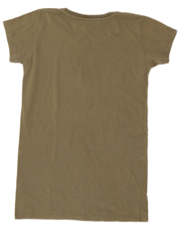 Γυναικείο γραφικό μπλουζάκι Calvin Klein Jeans Top 10 Small Khaki