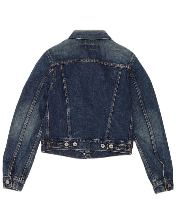 Replay Γυναικείο Crop Τζιν Μπουφάν UK 12 Medium Blue Cotton