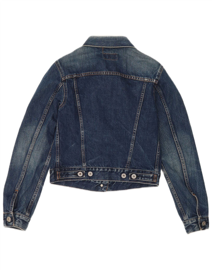 Replay Γυναικείο Crop Τζιν Μπουφάν UK 12 Medium Blue Cotton